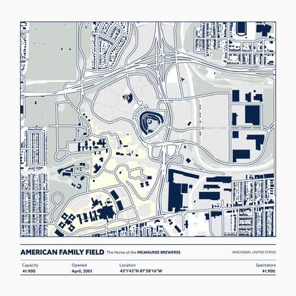 AMERICAN FAMILY FIELD STADIUM Aerial - Detailed