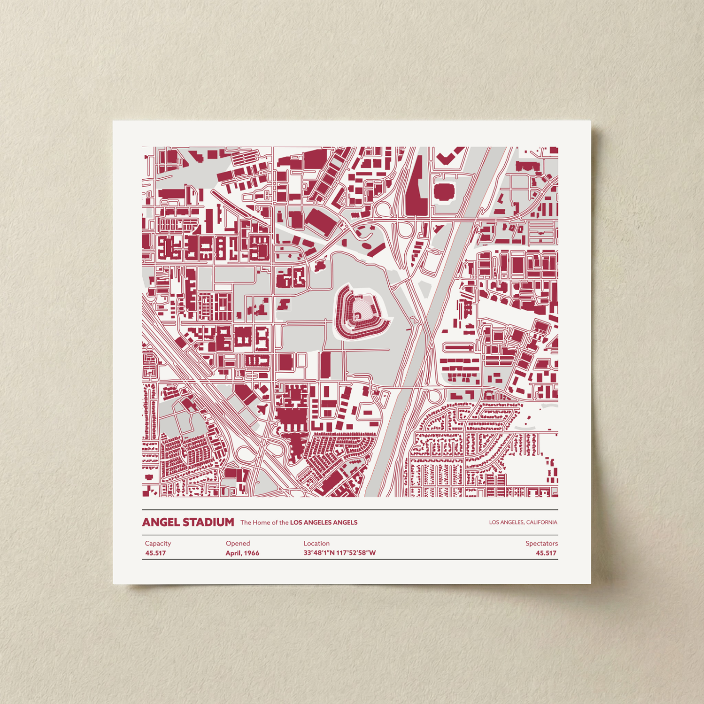 Angel Stadium - Aerial Detailed