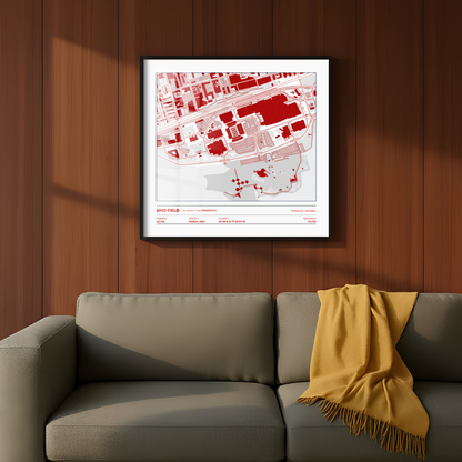 BMO Field Soccer Stadium - City Map Light