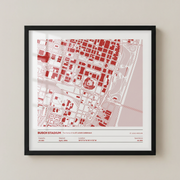 Busch Stadium - City Map Light