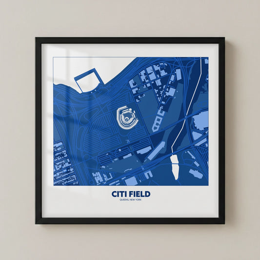 Citi Field Stadium - City Map Dark