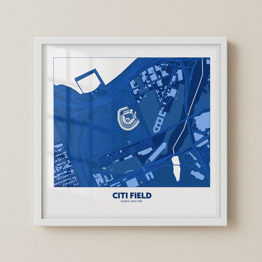 Citi Field Stadium - City Map Dark