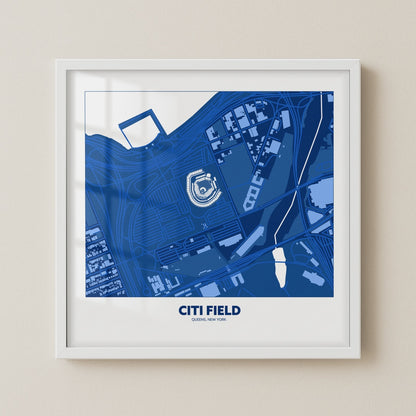 Citi Field Stadium - City Map Dark