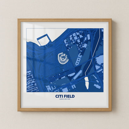Citi Field Stadium - City Map Dark