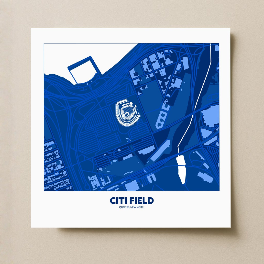 Citi Field Stadium - City Map Dark