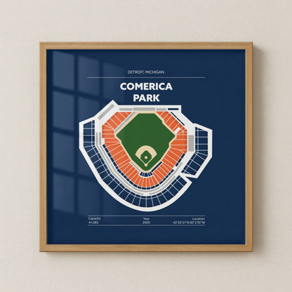 Comerica Park Stadium - Green Field Dark