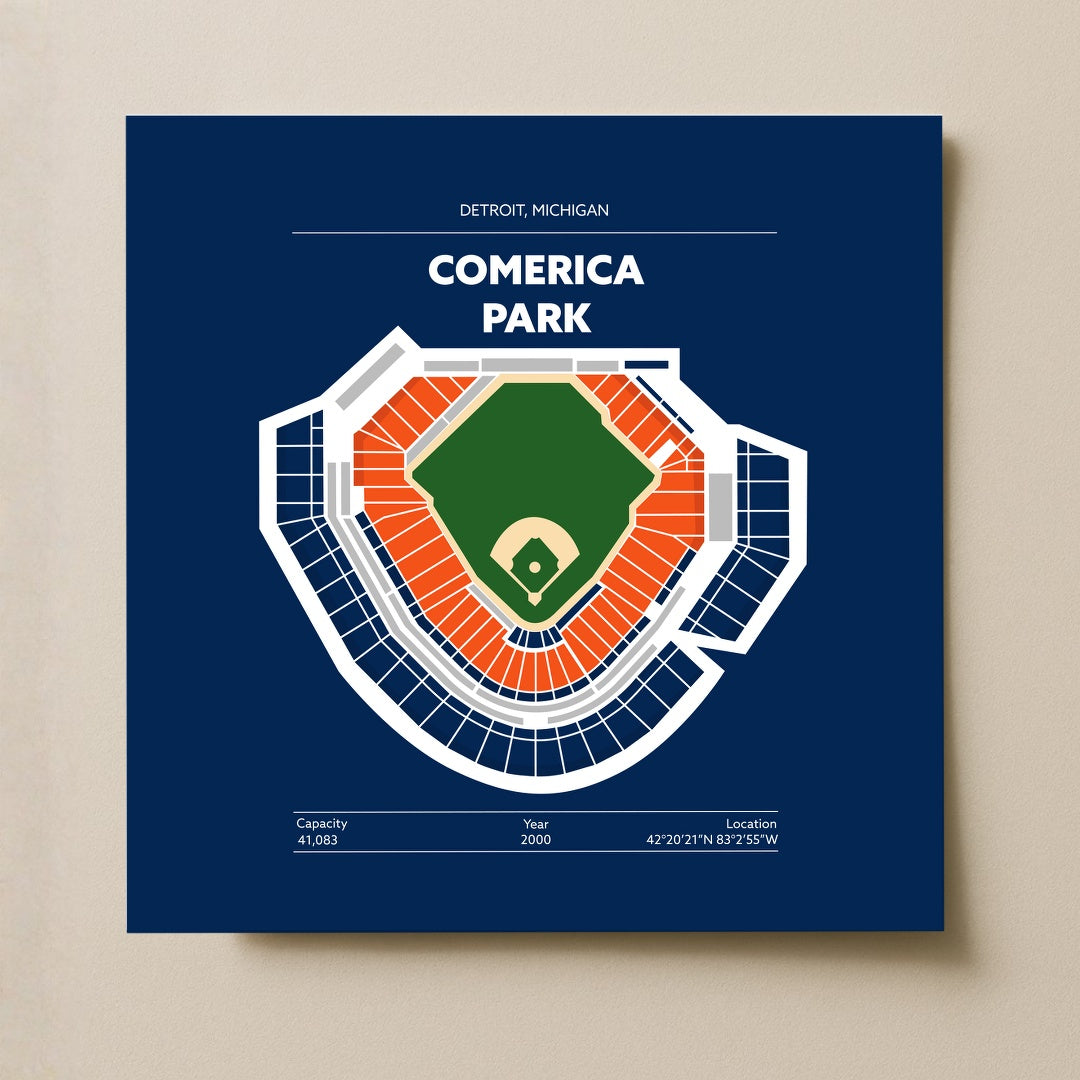 Comerica Park Stadium - Green Field Dark