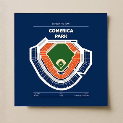Comerica Park Stadium - Green Field Dark