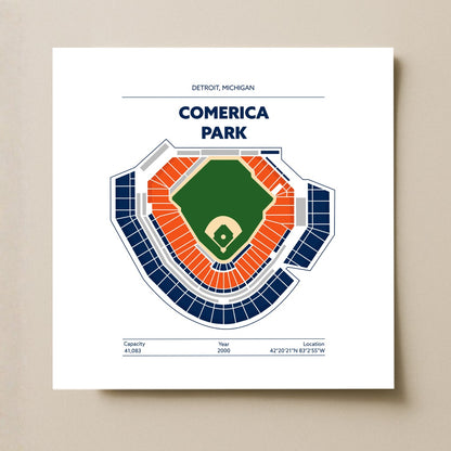 Comerica Park Stadium - Green Field Light