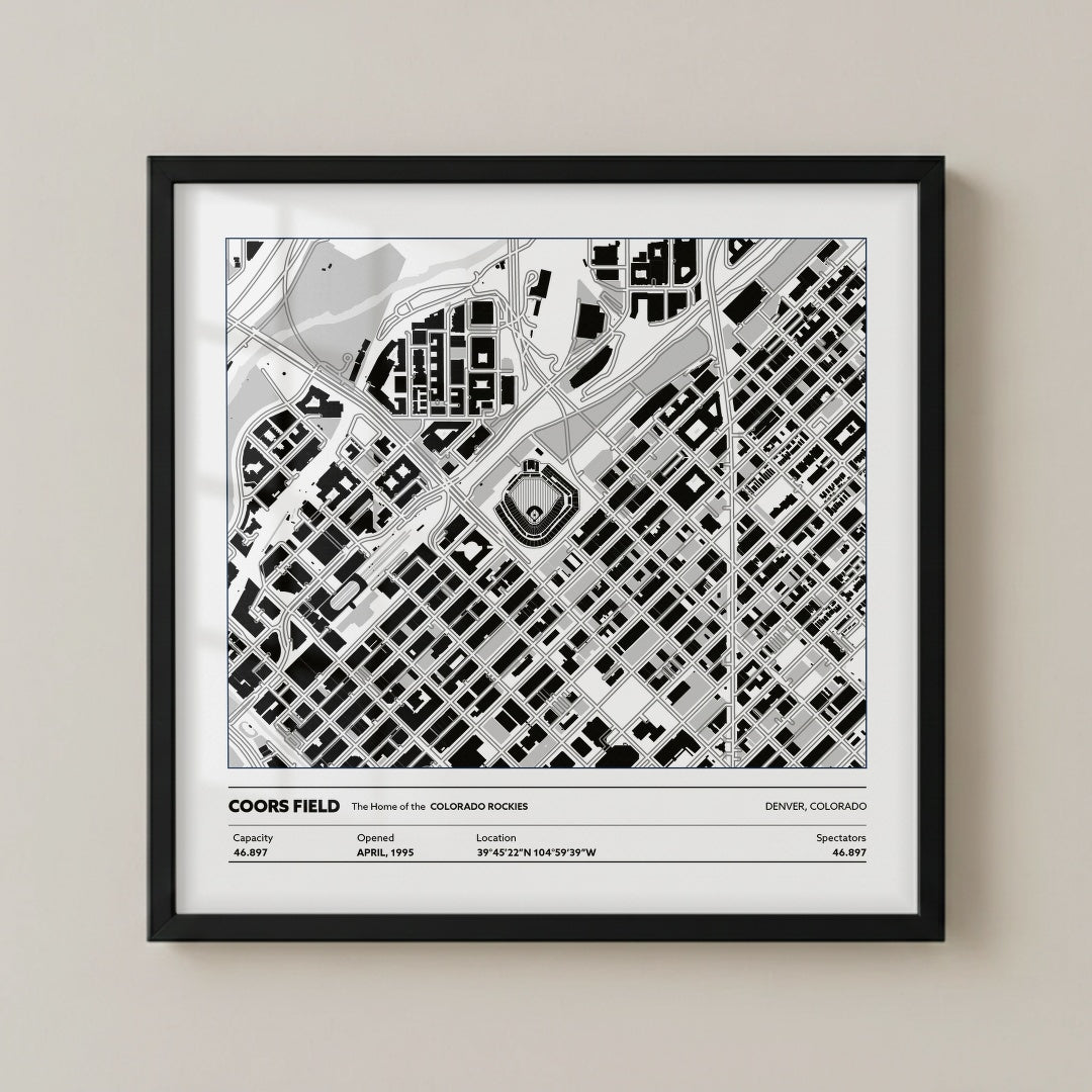 Coors Field - City Map Light