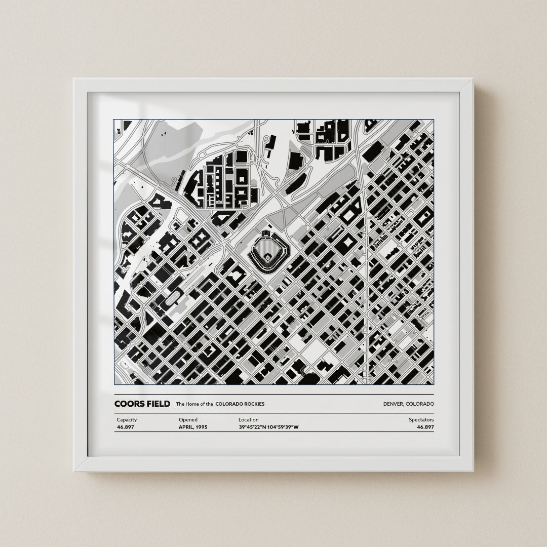 Coors Field - City Map Light