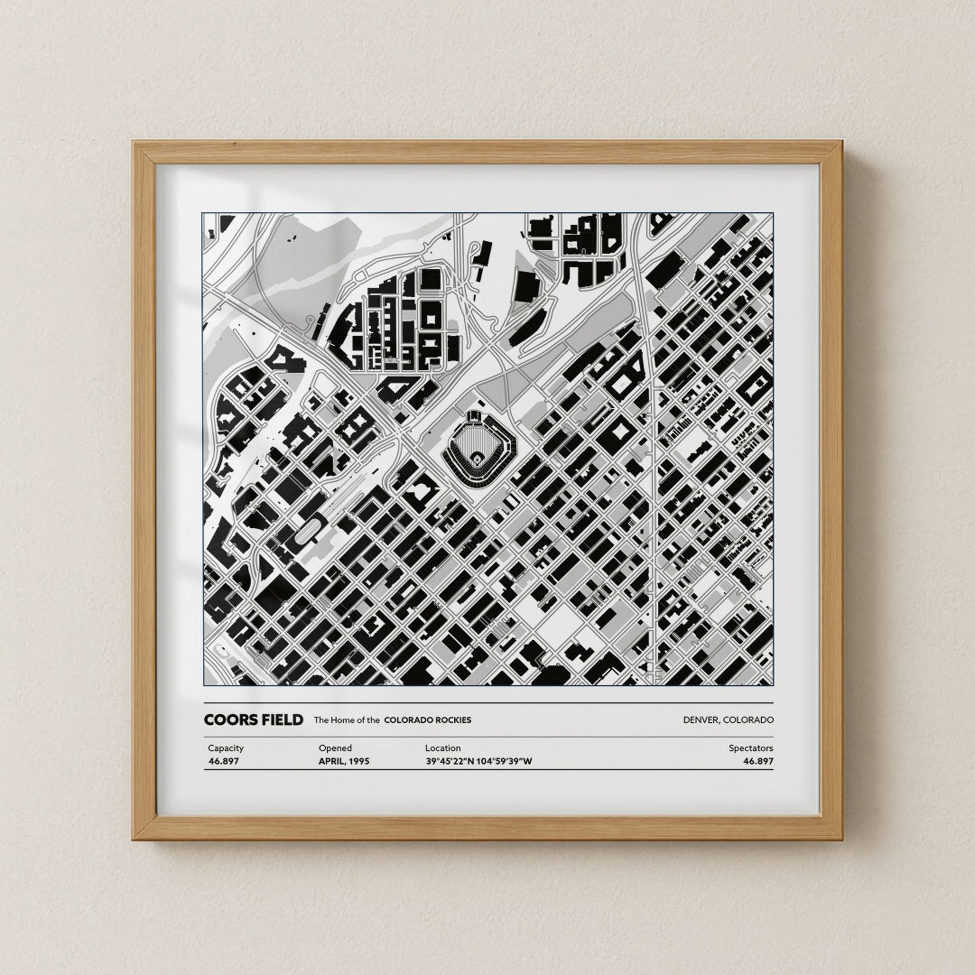Coors Field - City Map Light