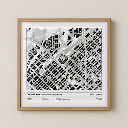 Coors Field - City Map Light