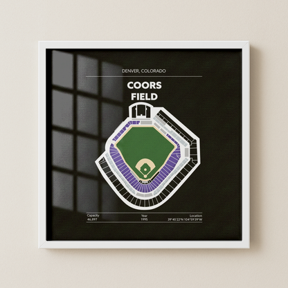 Coors Field Stadium - Green Field Dark