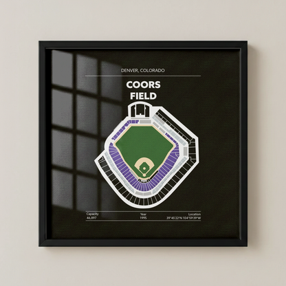 Coors Field Stadium - Green Field Dark