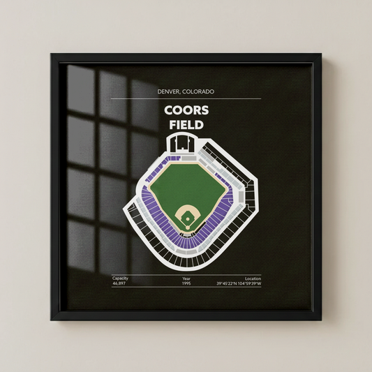 Coors Field Stadium - Green Field Dark