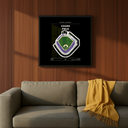 Coors Field Stadium - Green Field Dark