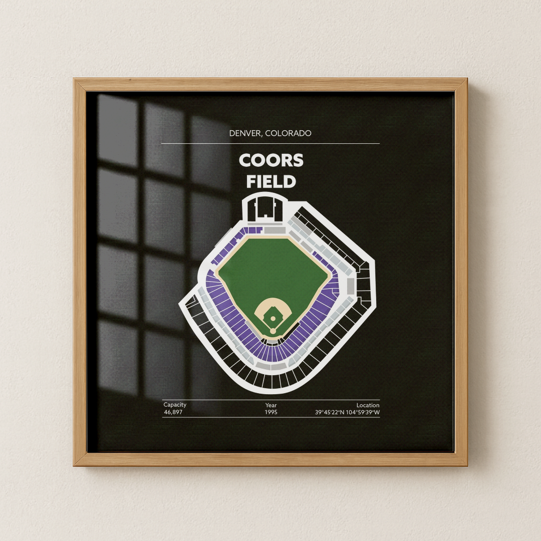Coors Field Stadium - Green Field Dark