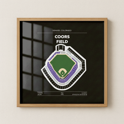 Coors Field Stadium - Green Field Dark