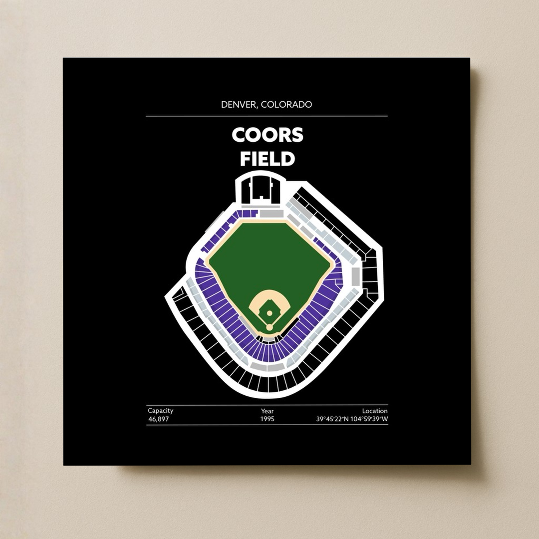 Coors Field Stadium - Green Field Dark