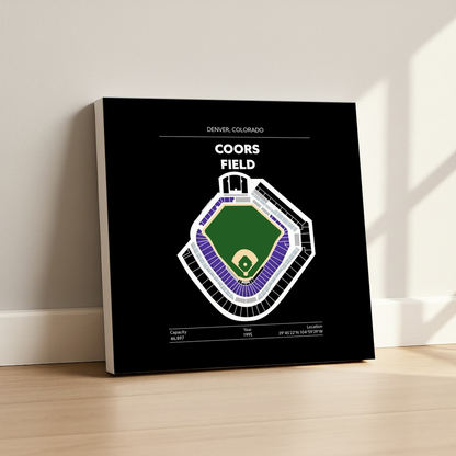 Coors Field Stadium - Green Field Dark