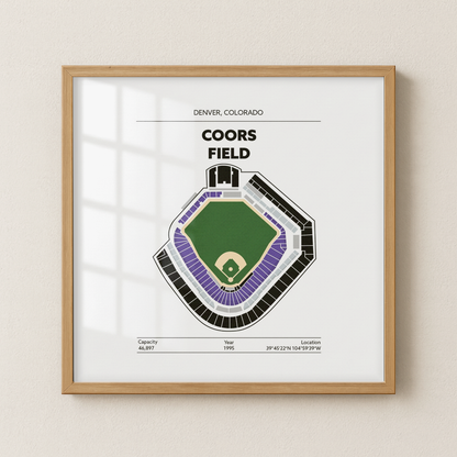 Coors Field Stadium - Green Field Light