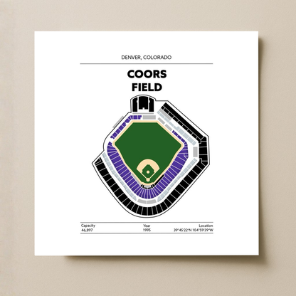 Coors Field Stadium - Green Field Light