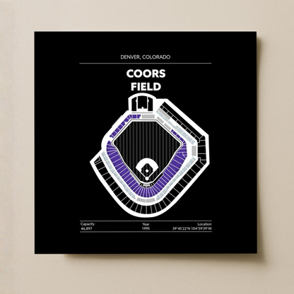 Coors Field Stadium - Signature Dark
