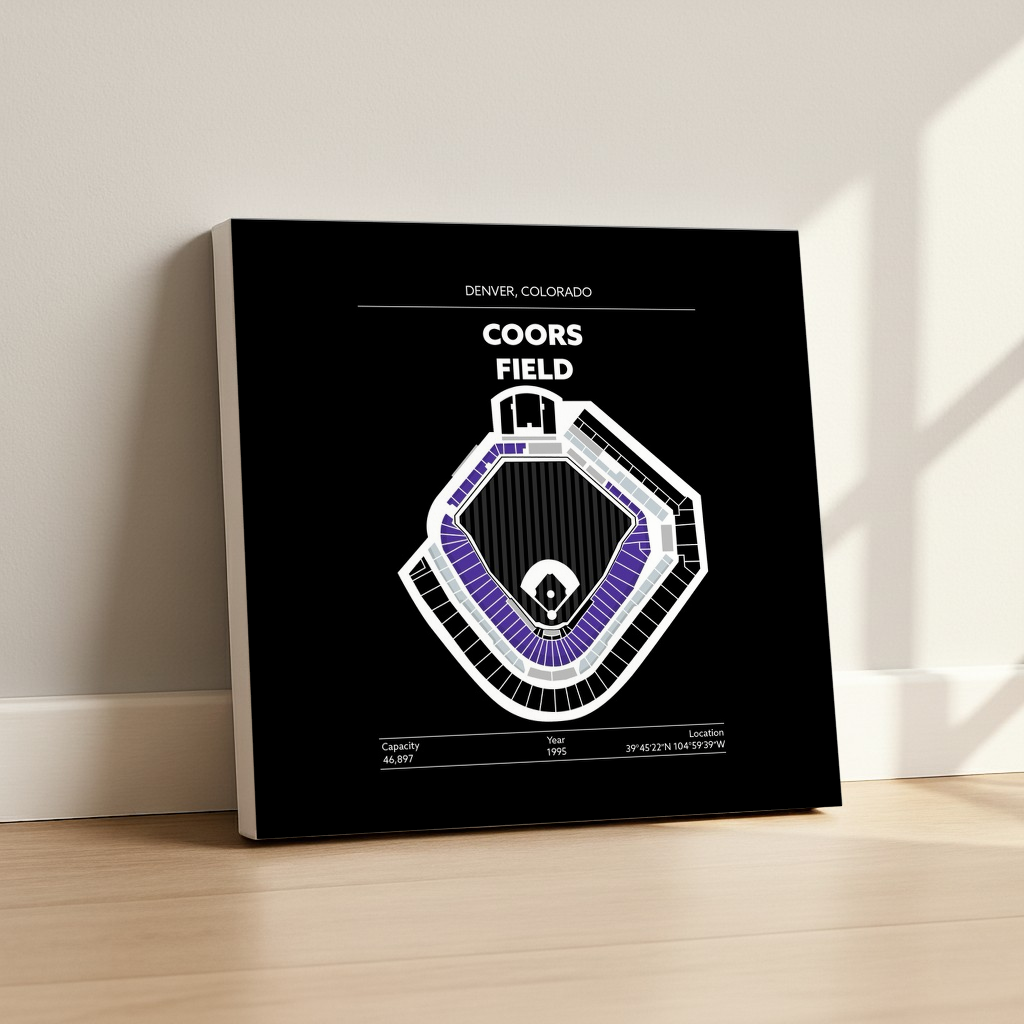 Coors Field Stadium - Signature Dark