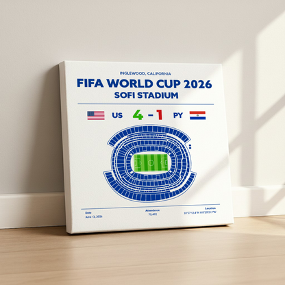 USvsPY - World Cup Soccer Poster