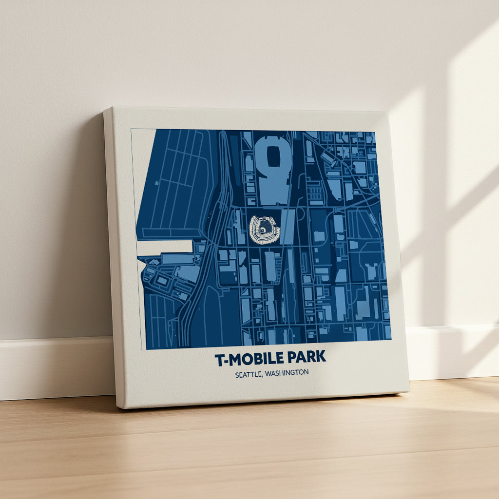 T-Mobile Park Stadium - City Map Dark