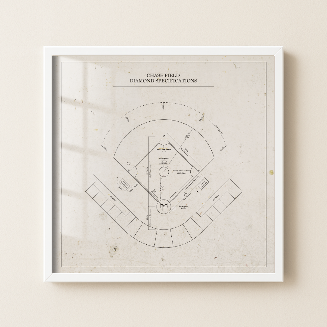 Chase Field - Patent Art Minimal