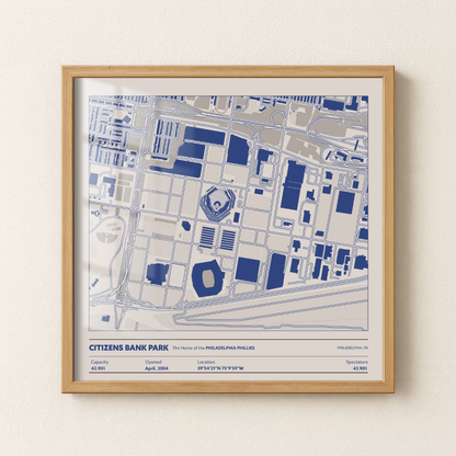 Citizens Bank Park Stadium - Aerial Detailed