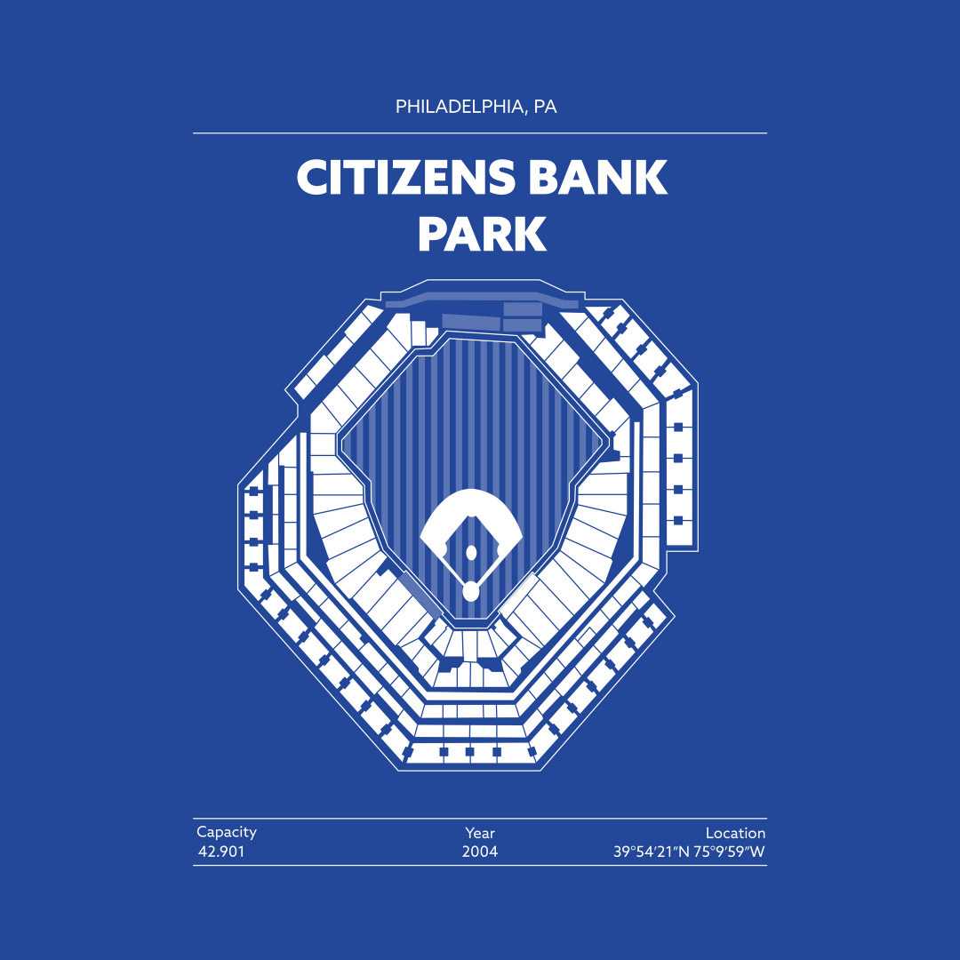 CITIZENS BANK PARK STADIUM Signature - Detailed