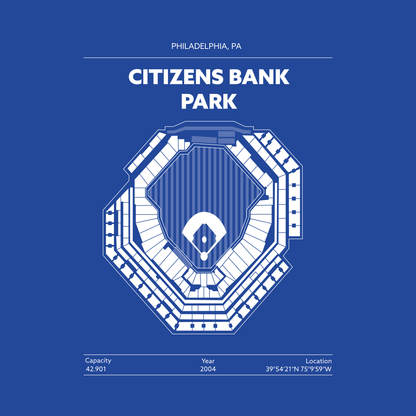 CITIZENS BANK PARK STADIUM Signature - Detailed