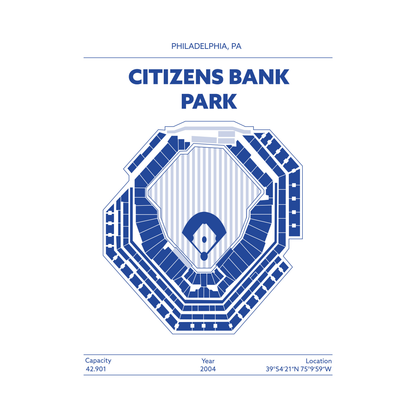 CITIZENS BANK PARK STADIUM Signature - Minimal