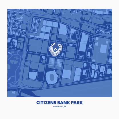 CITIZENS BANK PARK STADIUM Aerial - Minimal