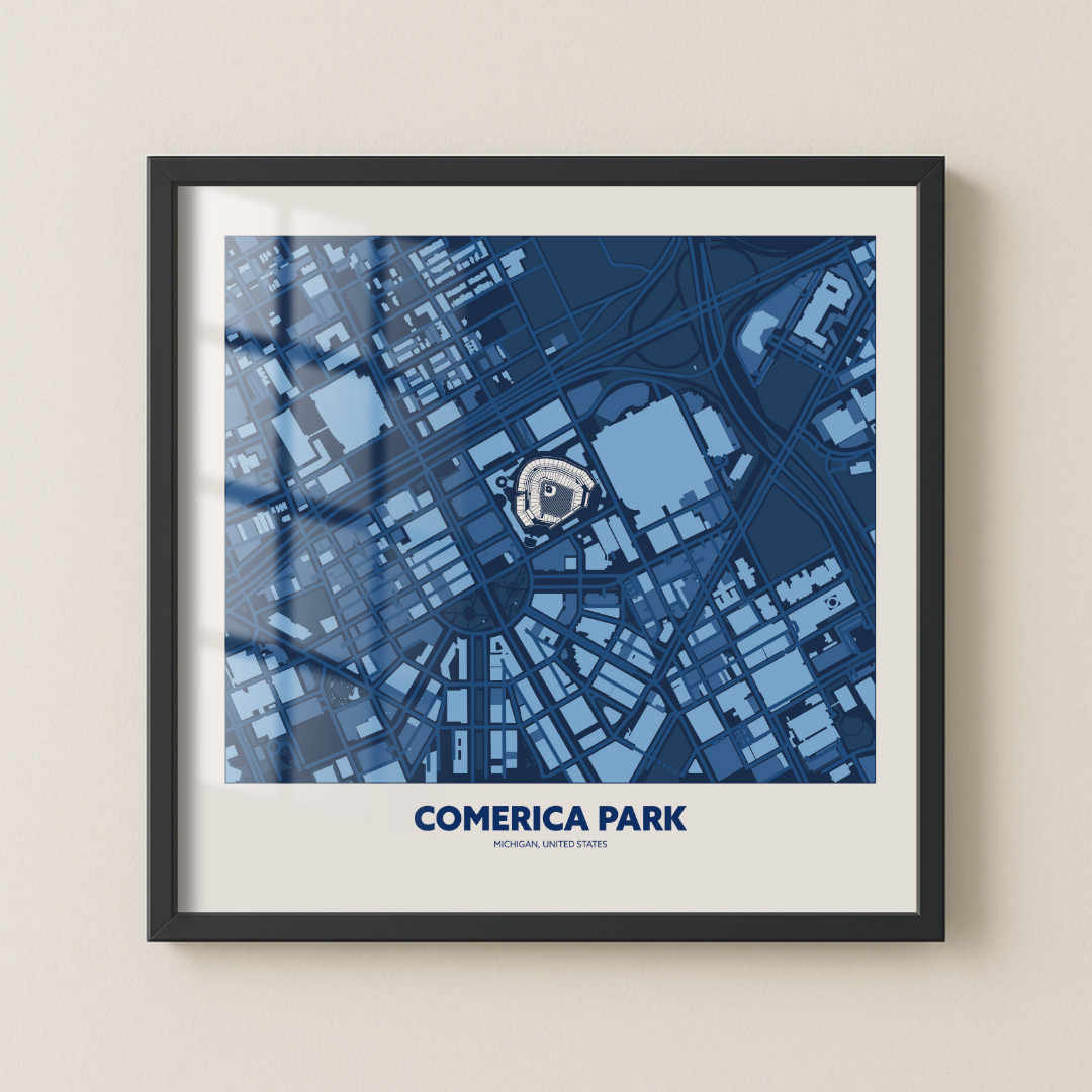 Comerica Park - Aerial Minimal