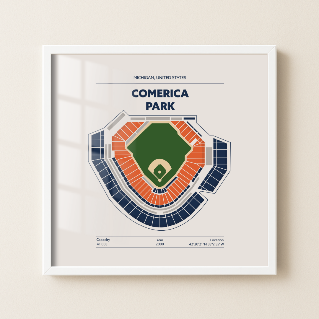 Comerica Park - Signature Minimal