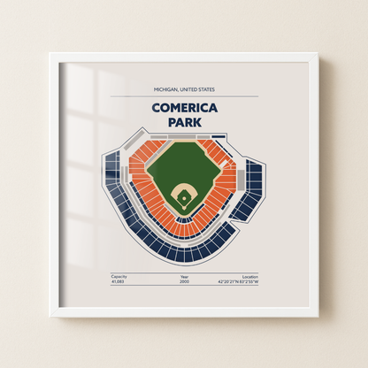 Comerica Park - Signature Minimal