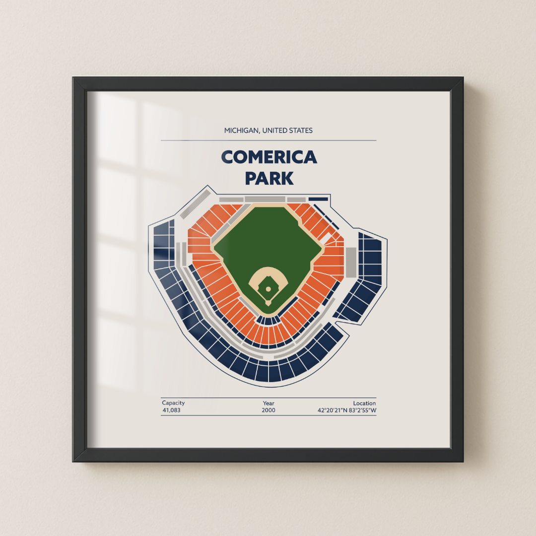 Comerica Park - Signature Minimal