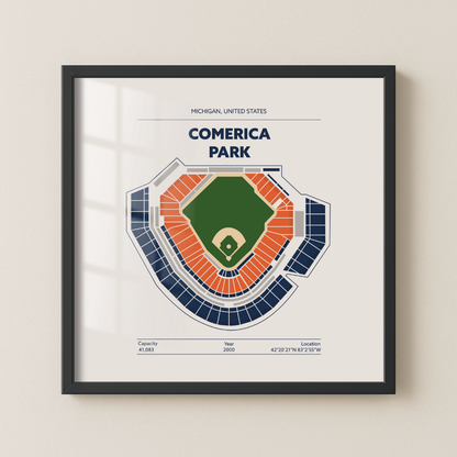 Comerica Park - Signature Minimal