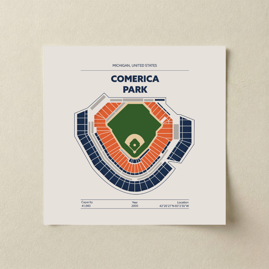 Comerica Park - Signature Minimal