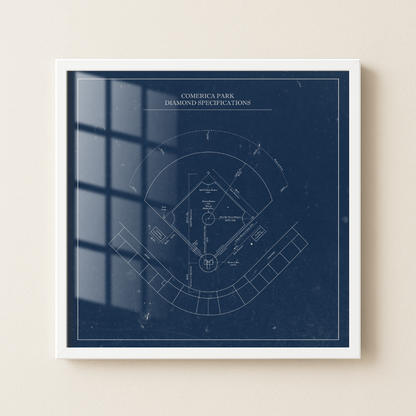 Comerica Park - Patent Art Minimal