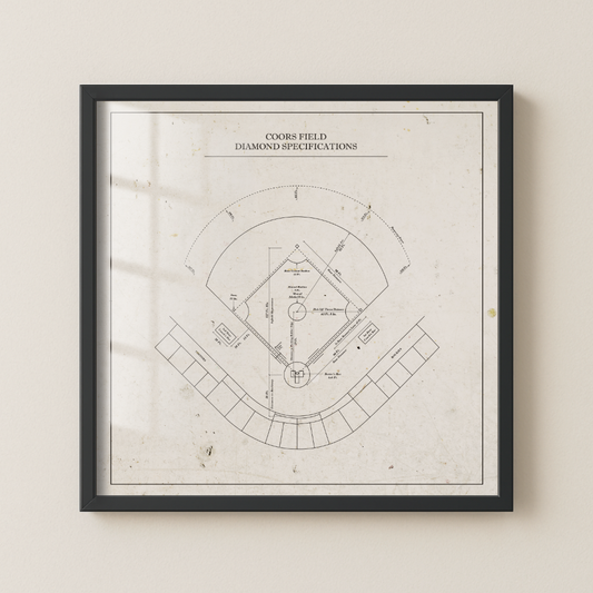 Coors Field - Patent Art Minmal