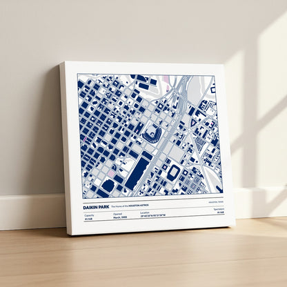 Daikin Park Stadium - City Map Light