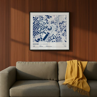 Daikin Park Stadium - City Map Light