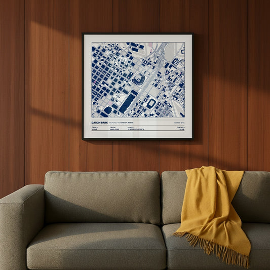 Daikin Park Stadium - City Map Light
