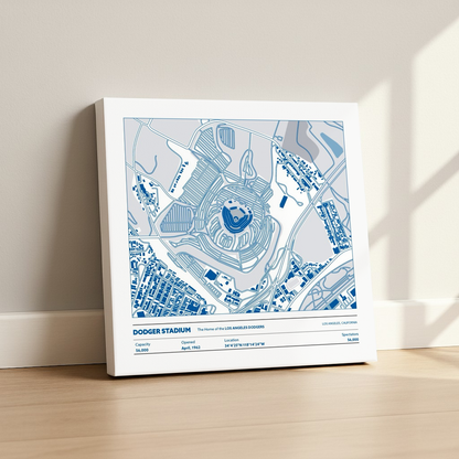 Dodger Stadium - City Map Light
