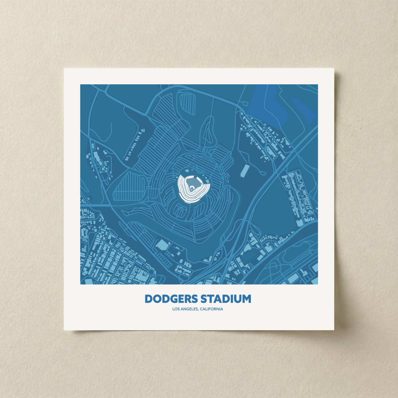 Dodgers Stadium - Aerial Minimal